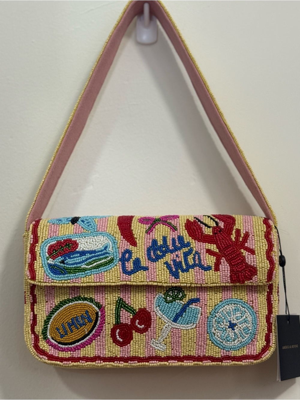 La Doce Vita Beaded Shoulder Bag - Picture 3 of 5